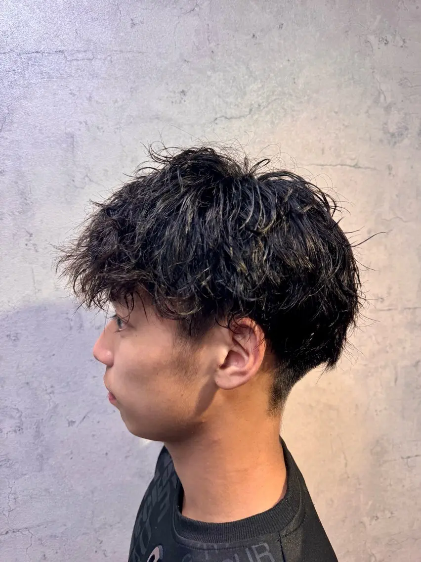 メンズ カット パーマ 大人女性の艶カラー tomoのヘアスタイル