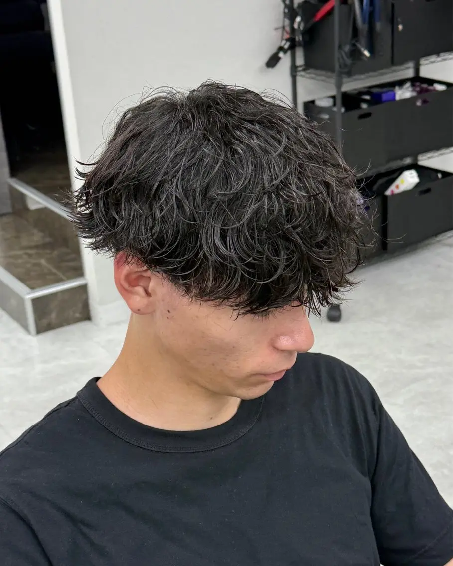 パーマ メンズ カット パーマ トリートメント ヘッドスパ ヘアセット シャドウパーマ/ メンズ/KENTAのヘアスタイル