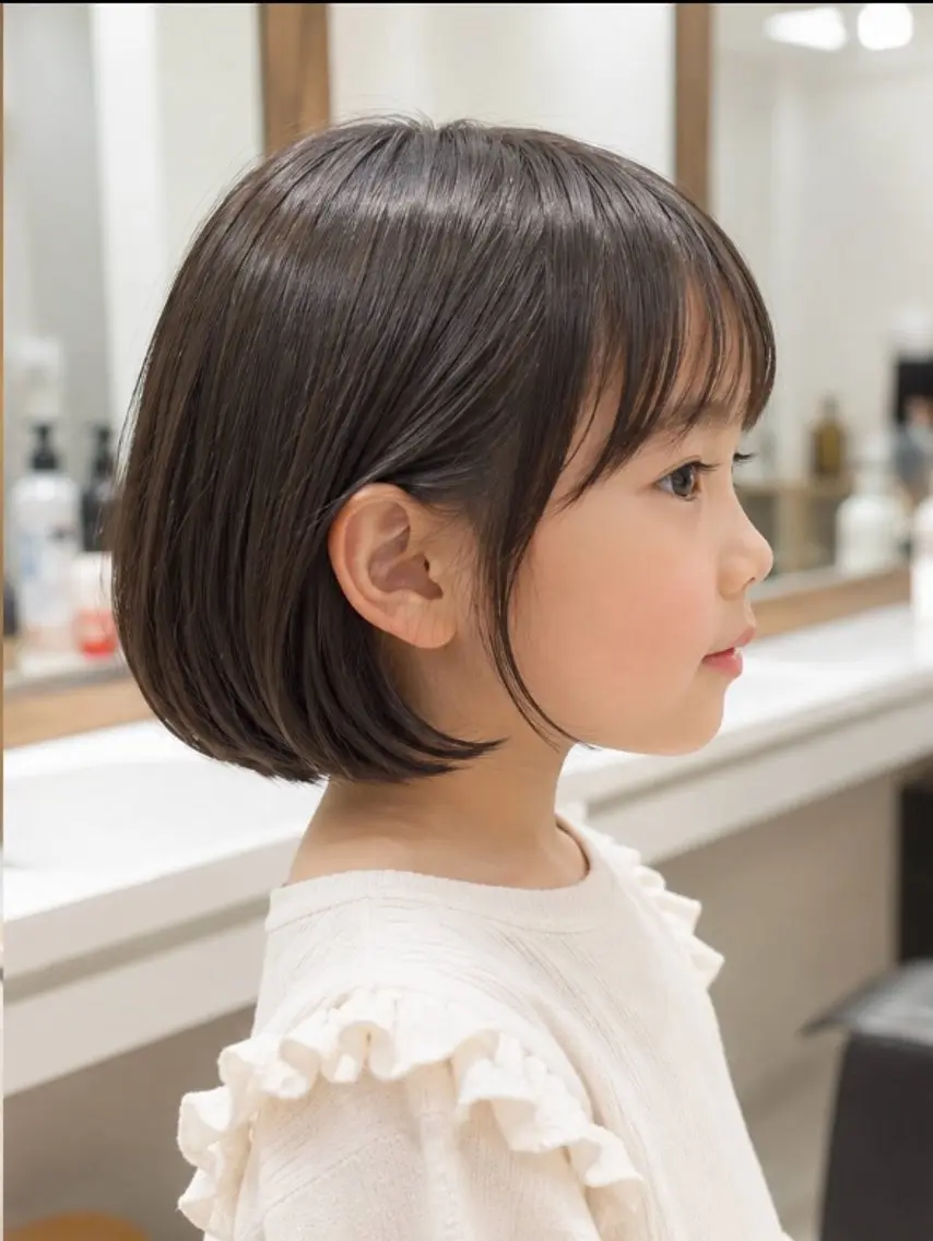 キッズ カット 田中 ひなりのヘアスタイル