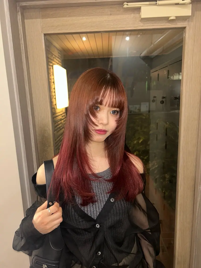 ロング レイヤーカット fleurdelis ୨୧ AOIのヘアスタイル