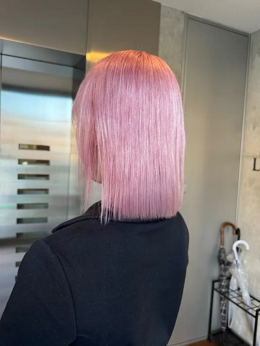 ミディアム ヘアカラー 🎀ダブルカラー hinata🎀のヘアスタイル