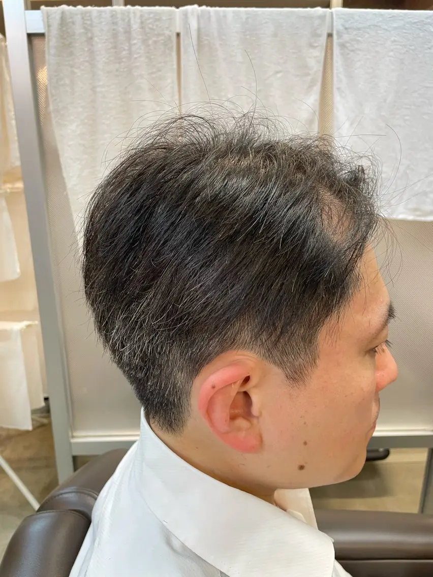 ショート メンズ メンズパーマ特化 カバヤマ　リョウのヘアスタイル