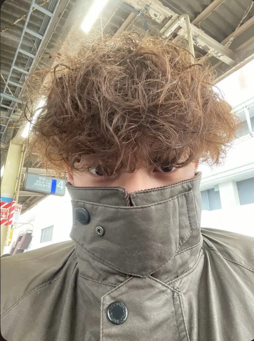 メンズカット+波巻きスパイラルパーマ+3stepトリートメントの写真
