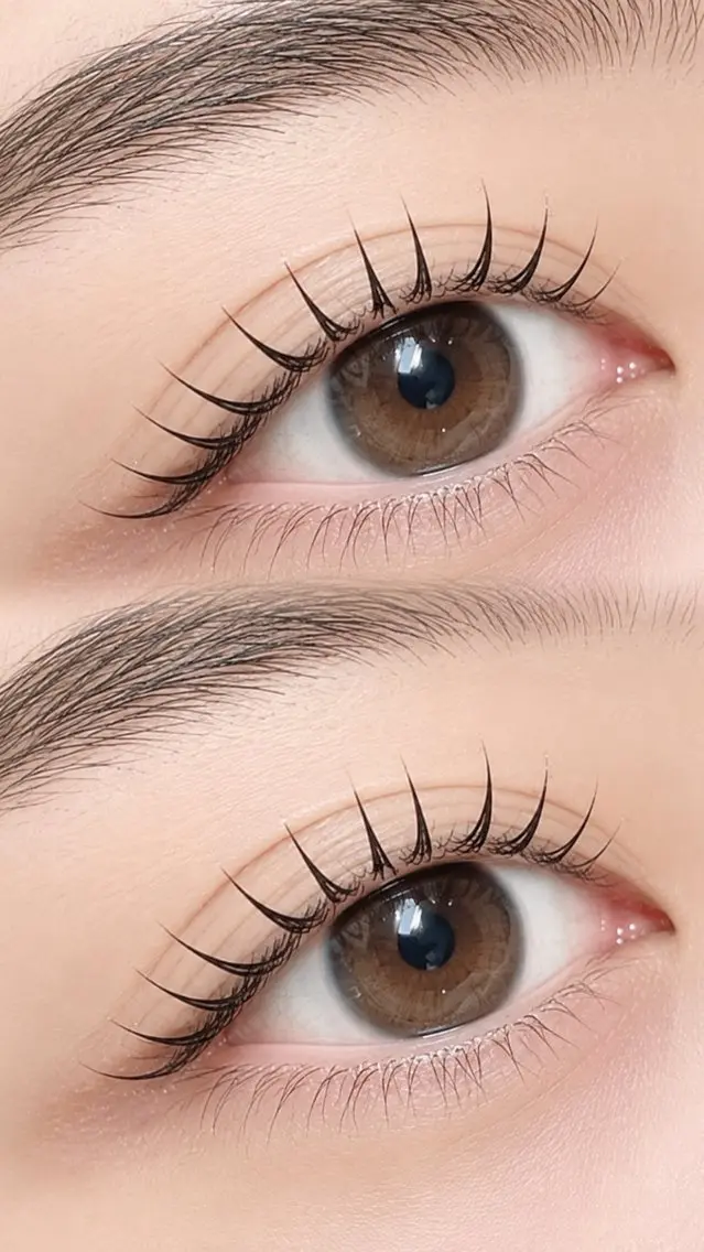 マツエク・マツパ 一重×まつ毛パーマ 眉毛/まつげパーマ ゆい🎀のマツエク・マツパデザイン