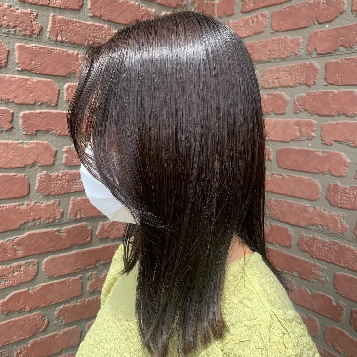 セミロング カラー ブラウンカラー ナチュラルブラウン 寺田 さゆみのヘアスタイル