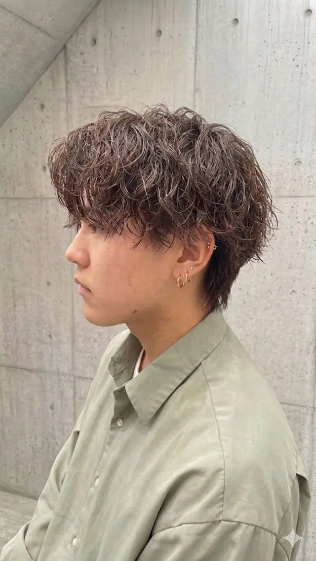 メンズカット+😗ニュアンスパーマ😗の写真