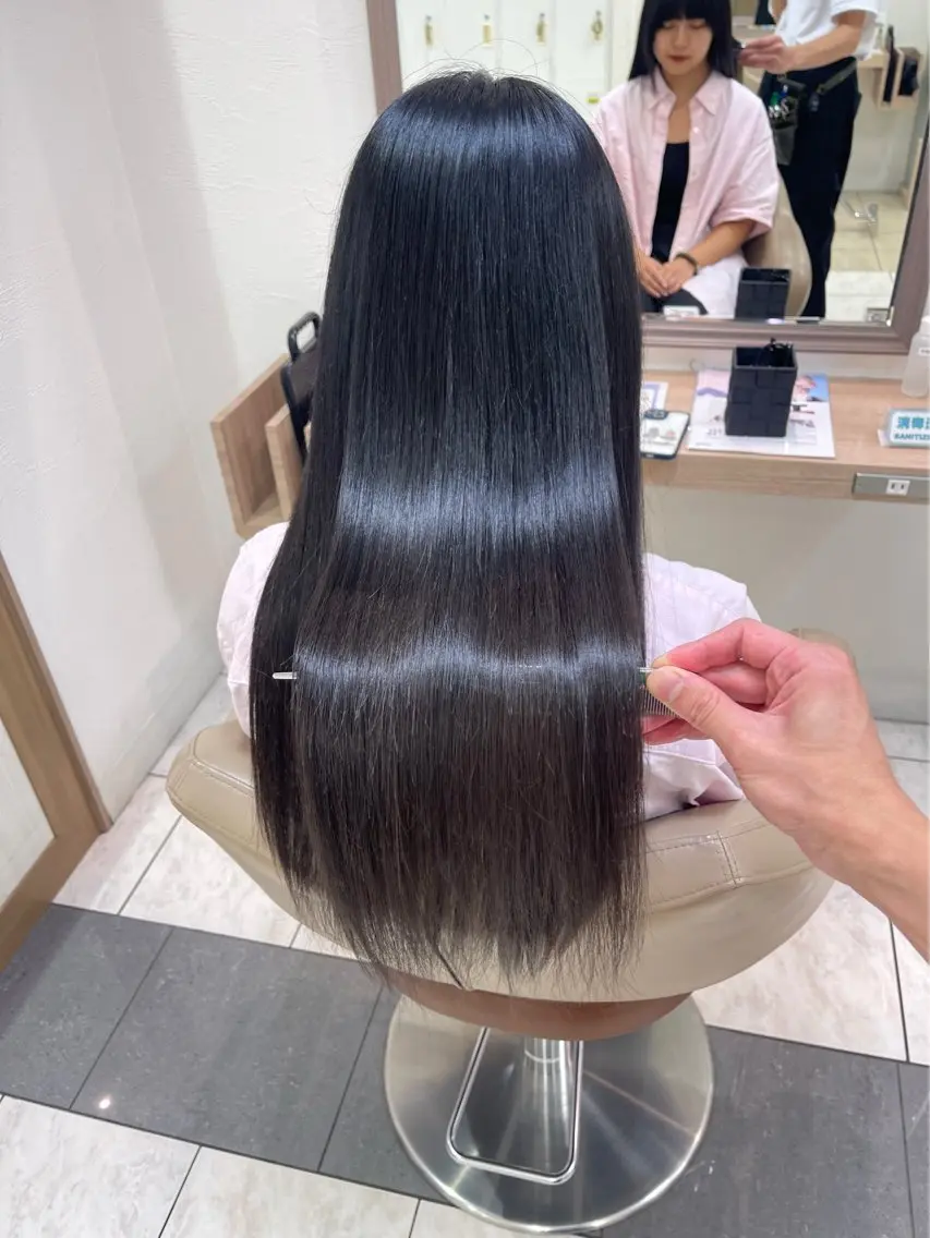 ロング 縮毛矯正 °ʚ縮毛矯正モデル 募集中ɞ° ほののヘアスタイル
