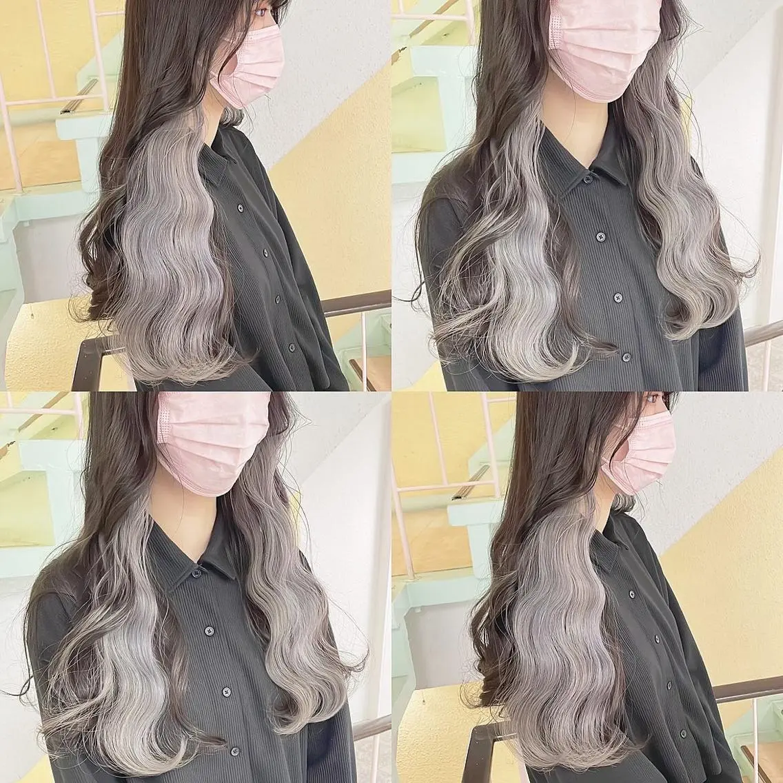カラー ブリーチ ヘアカラー トリートメント 渋谷:インナーカラー ／🍒エリカ🍒のヘアスタイル