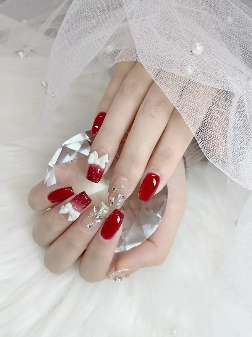 ネイル グラデーション ラメ(グリッター) ラメグラデーション マグネットネイル マグネットワンカラー ハンドネイル nail salon AIのネイルデザイン