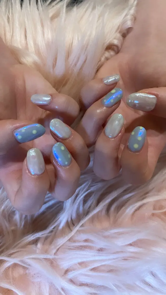 ネイル ハンドネイル crystal ⭐︎ colorのネイルデザイン