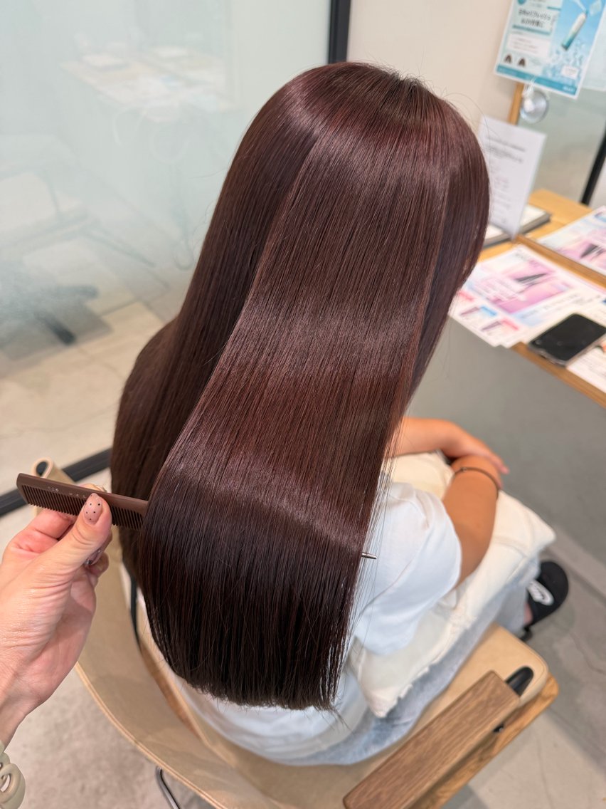 ロング カット ヘアカラー トリートメント Tamagawa Sakiのヘアスタイル