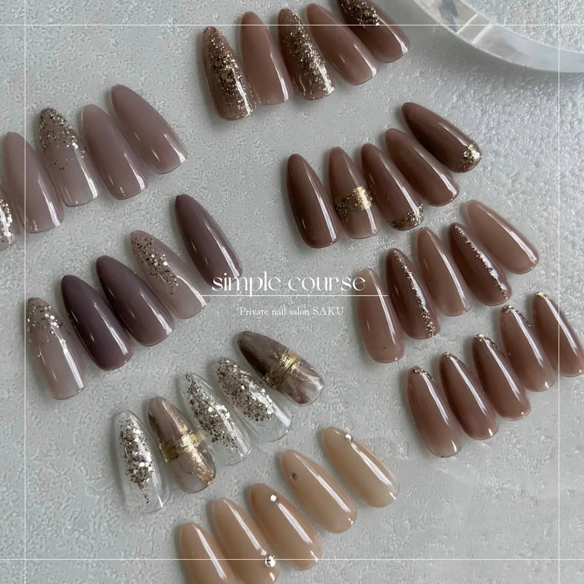 ネイル シンプルネイル SAKU nail 作島茜のネイルデザイン