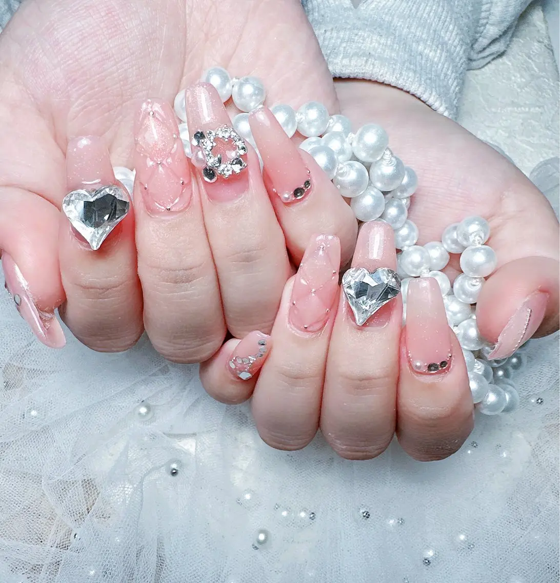 ネイル ハンドネイル M🌷nail 長さだし専門店のネイルデザイン