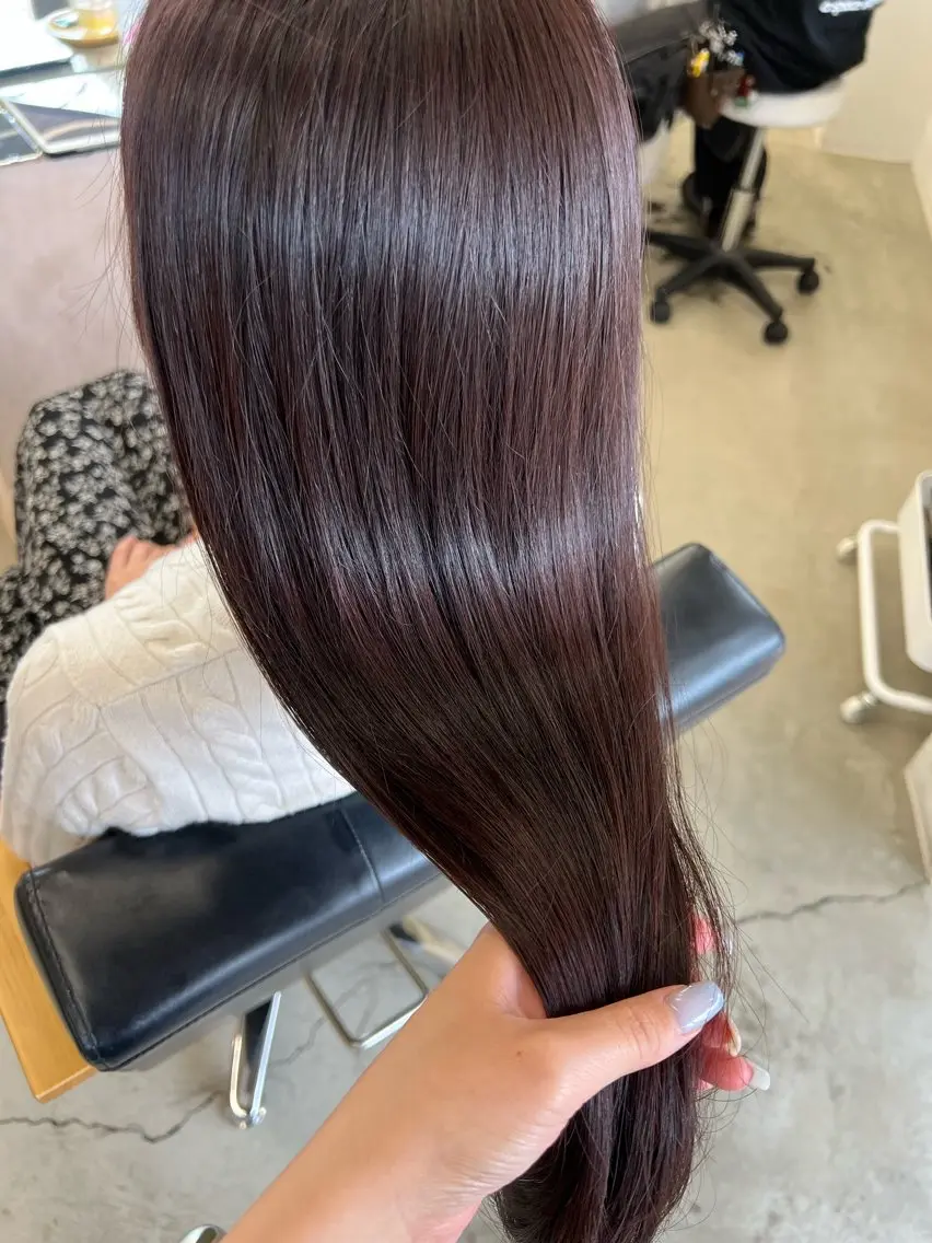ロング 縮毛矯正 縮毛矯正 トリートメント vince. moekoのヘアスタイル