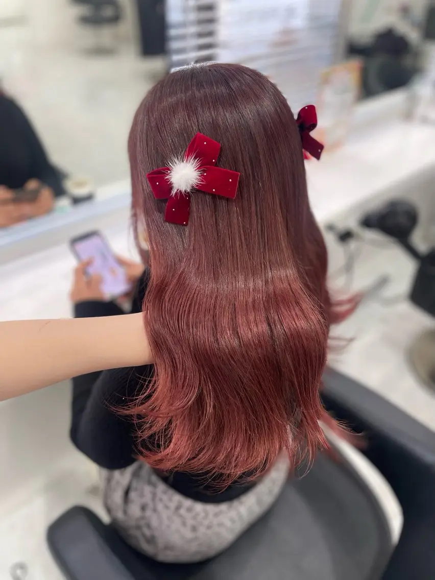 セミロング カラー ブリーチ ケアカラー ブリーチなしカラー トリートメント 💗トレンドモテヘア Natsumi 💗のヘアスタイル