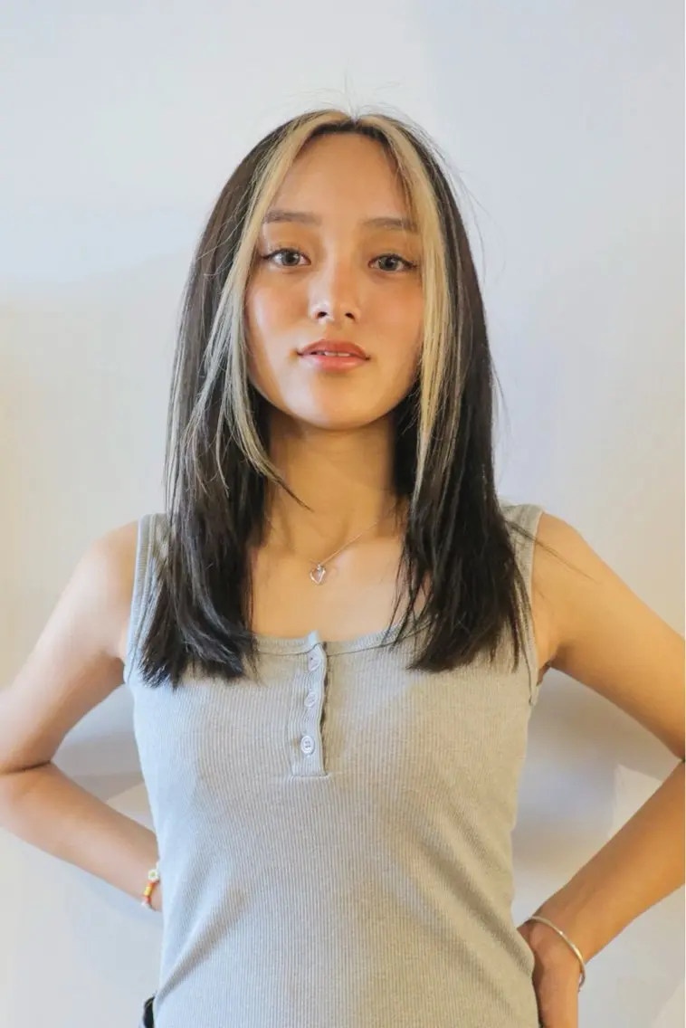 セミロング カット ヘアカラー トリートメント ウシロダ メグミ /ボブ/透明感カラーのヘアスタイル