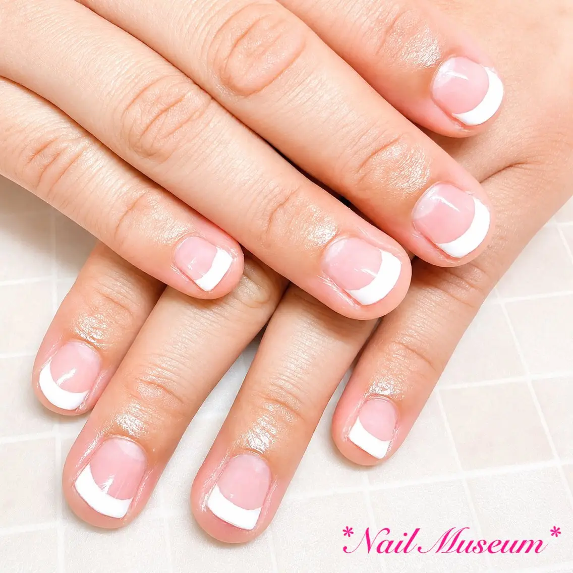 ネイル ブルー クリアネイル フレンチネイル ジェルネイル ラメ(グリッター) ハンドネイル nailmuseum KAMATARIのネイルデザイン