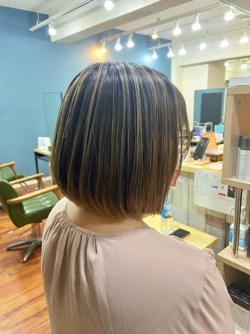 ショート カラー 髪質改善/透明感 カラー/西川奈穂のヘアスタイル
