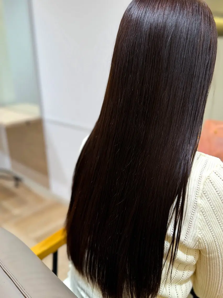 ロング カラー ブラウンカラー チョコレートブラウン トリートメント ヘアカラー 暖色カラー🩷/ スパ/Nonのヘアスタイル