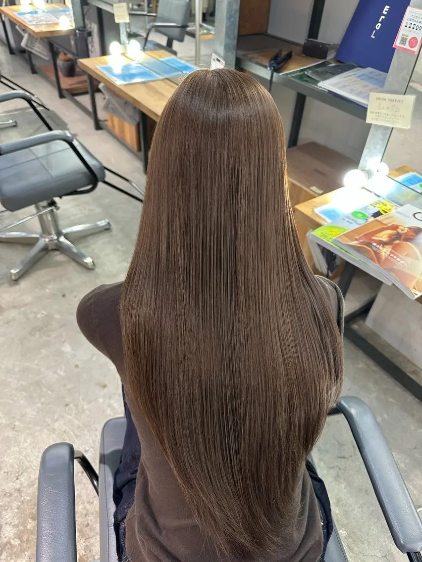 ⭐️本日限定⭐️透明感カラー+トリートメントクーポン🫧の写真