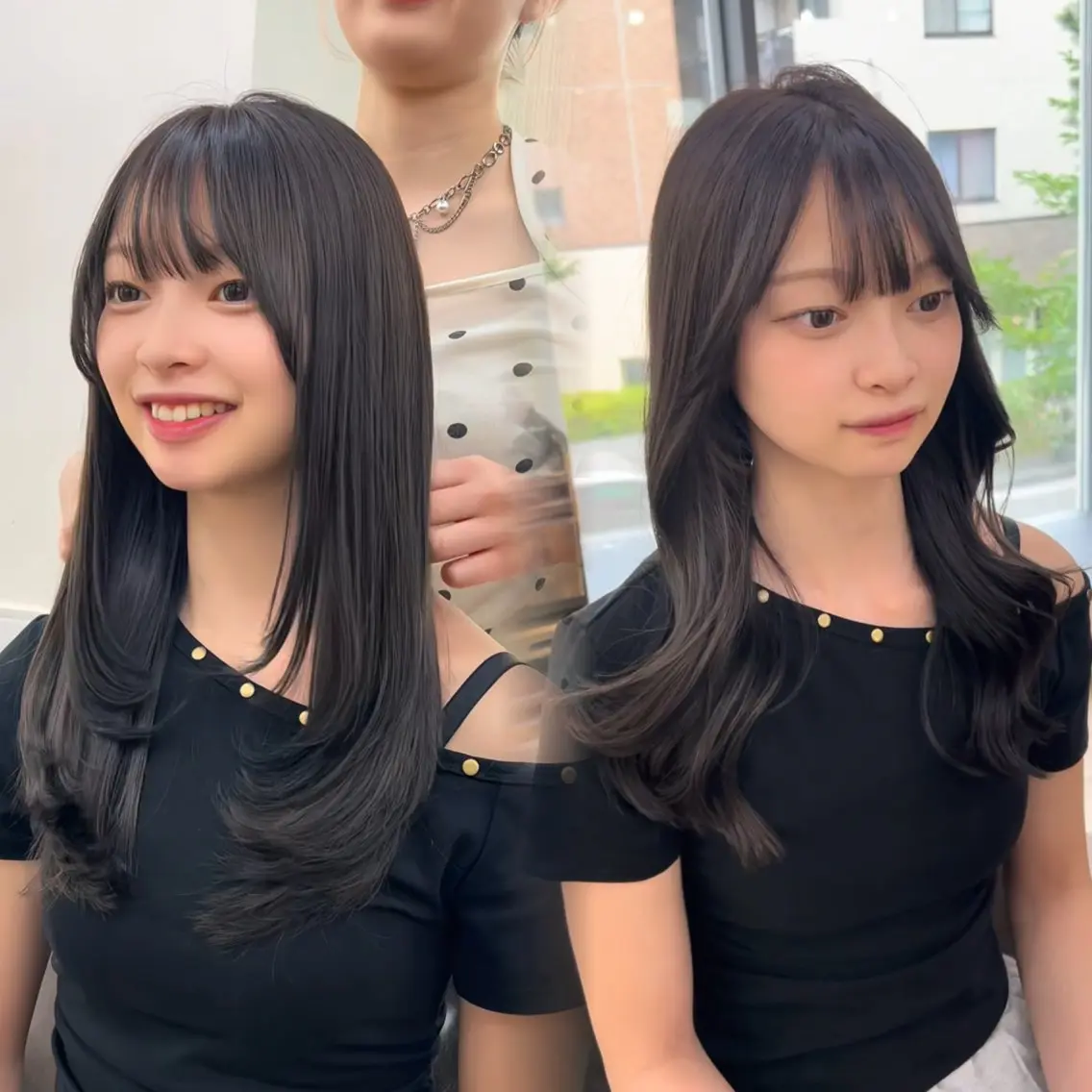 セミロング カラー カット トリートメント レイヤーカット/ ダブルカラー/セイナのヘアスタイル