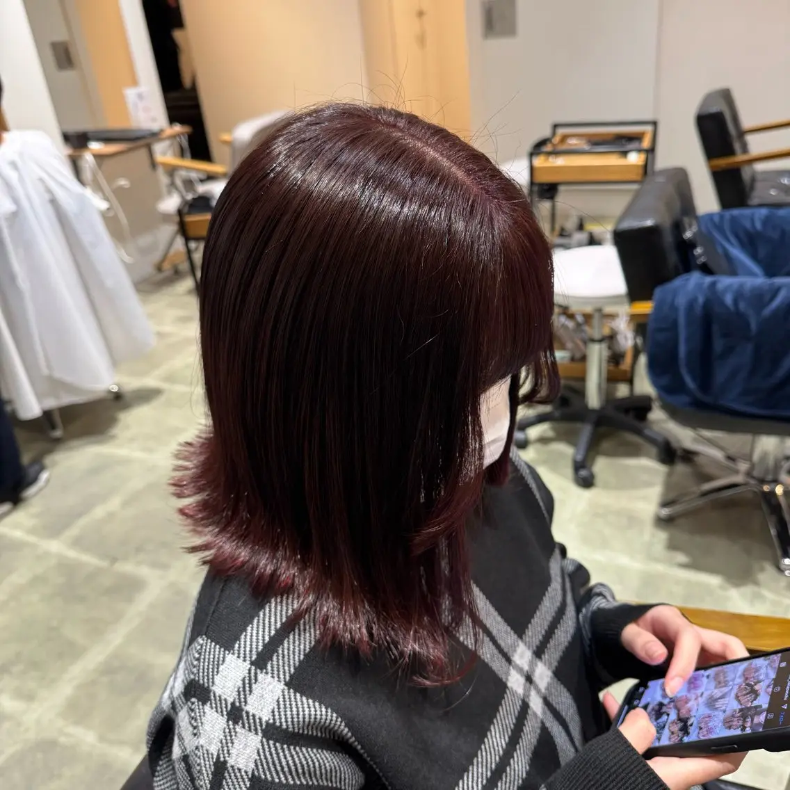 カラー ブリーチ ブリーチなしカラー レッドカラー ヘアカラー トリートメント 澤田 優のヘアスタイル