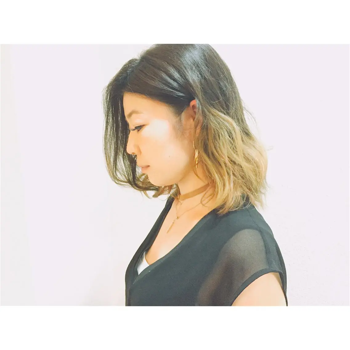 ショート ミディアム カラー アッシュ ベージュカラー グラデーションカラー ボブ 西村 達哉のヘアスタイル