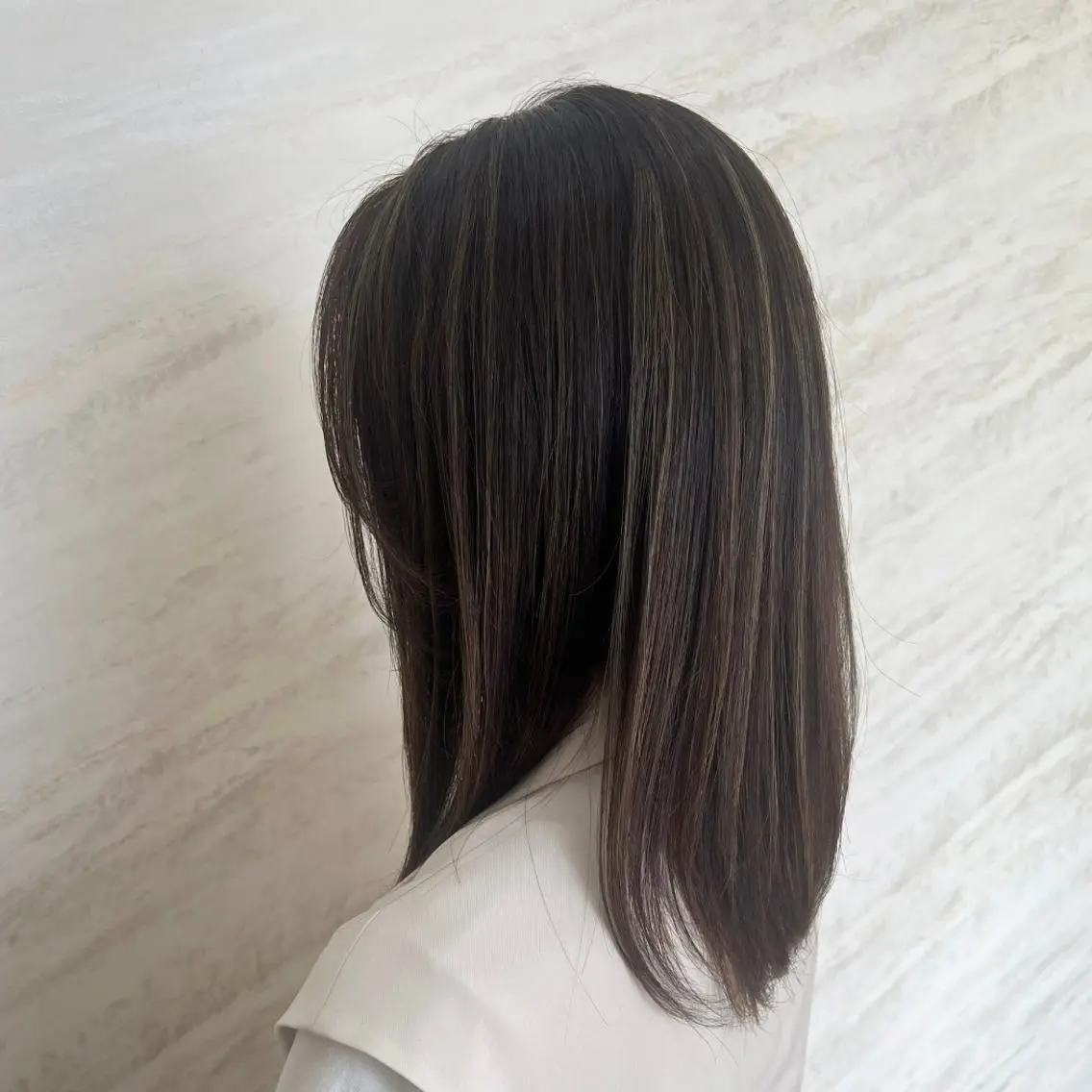 セミロング カラー 顔周りカット/透明感 カラー🤍大塚蛍のヘアスタイル