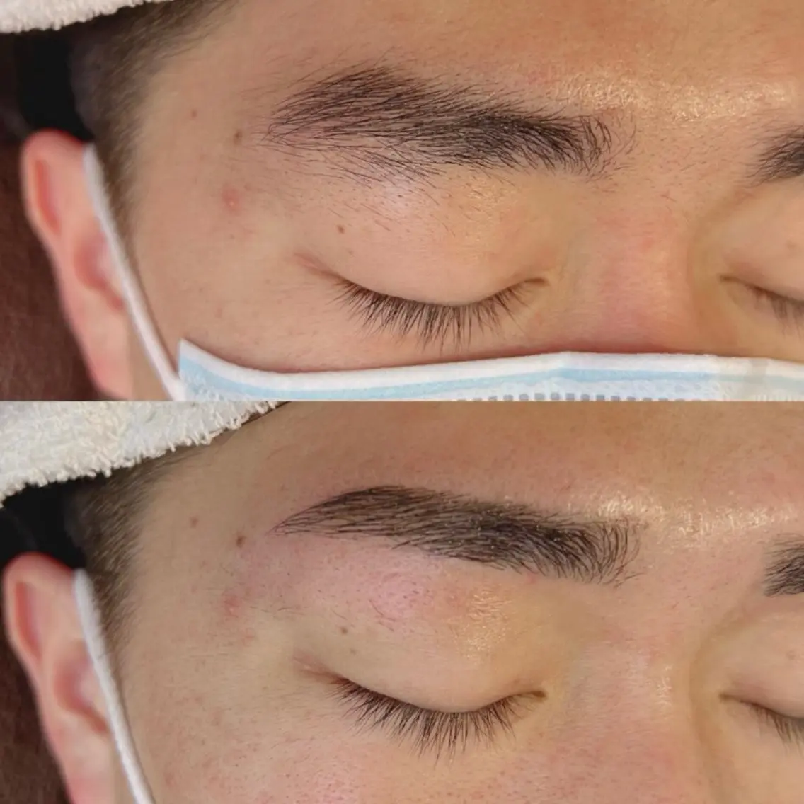 men’s アイブロウwaxスタイリング⚠️自己処理を3週間以上されていない方のみ🫰男性スタッフの施術になります。の写真