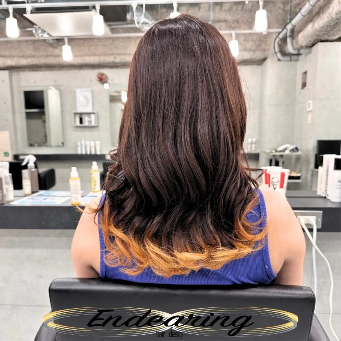 カラー ブリーチ ブラウンカラー ダークブラウン ダブルカラー ハイライトカラー カット ヘアカラー トリートメント Endearing 銀座/レイヤーカットのヘアスタイル