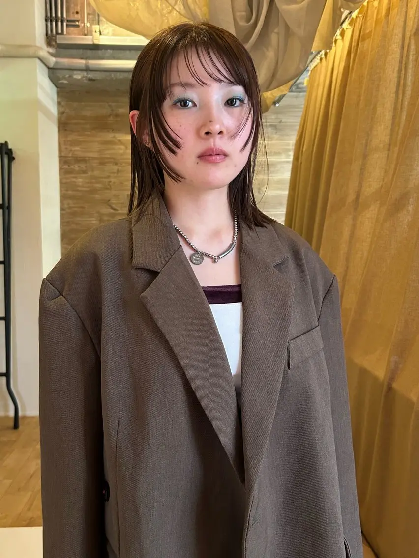 セミロング ヘアカラー トリートメント ORe'S HAIR BE　GLaDまなみのヘアスタイル