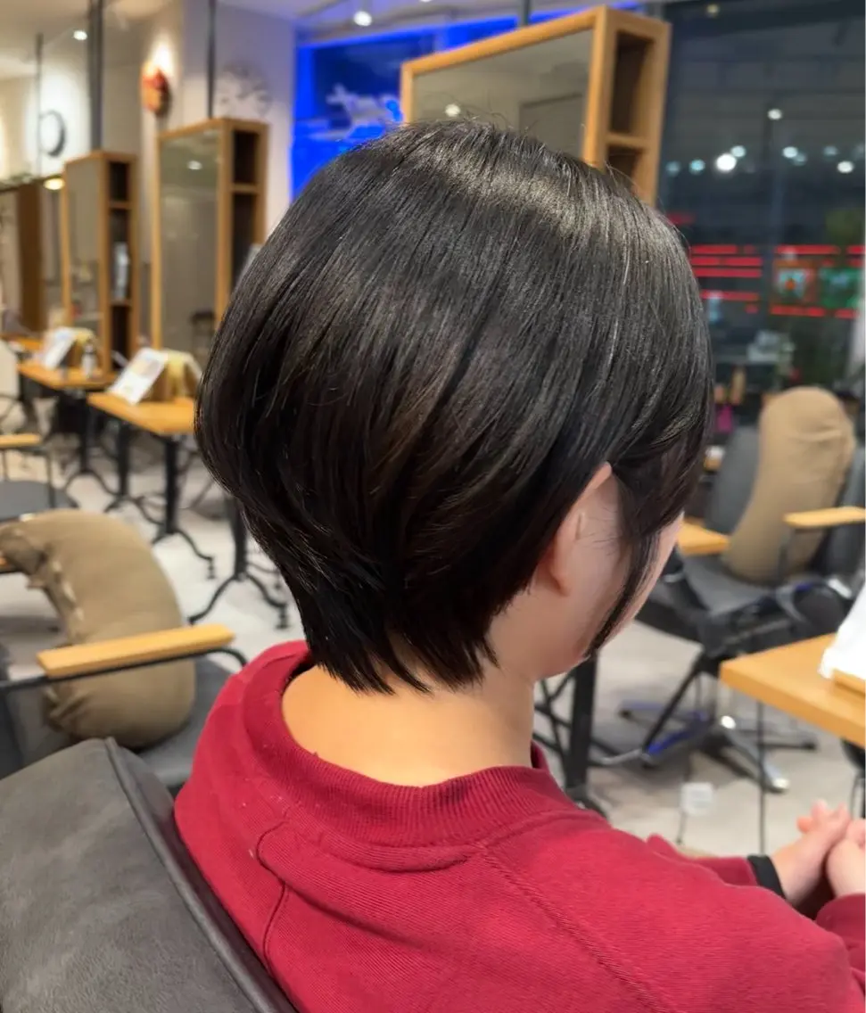 ショートカット➕ワンカラーの写真