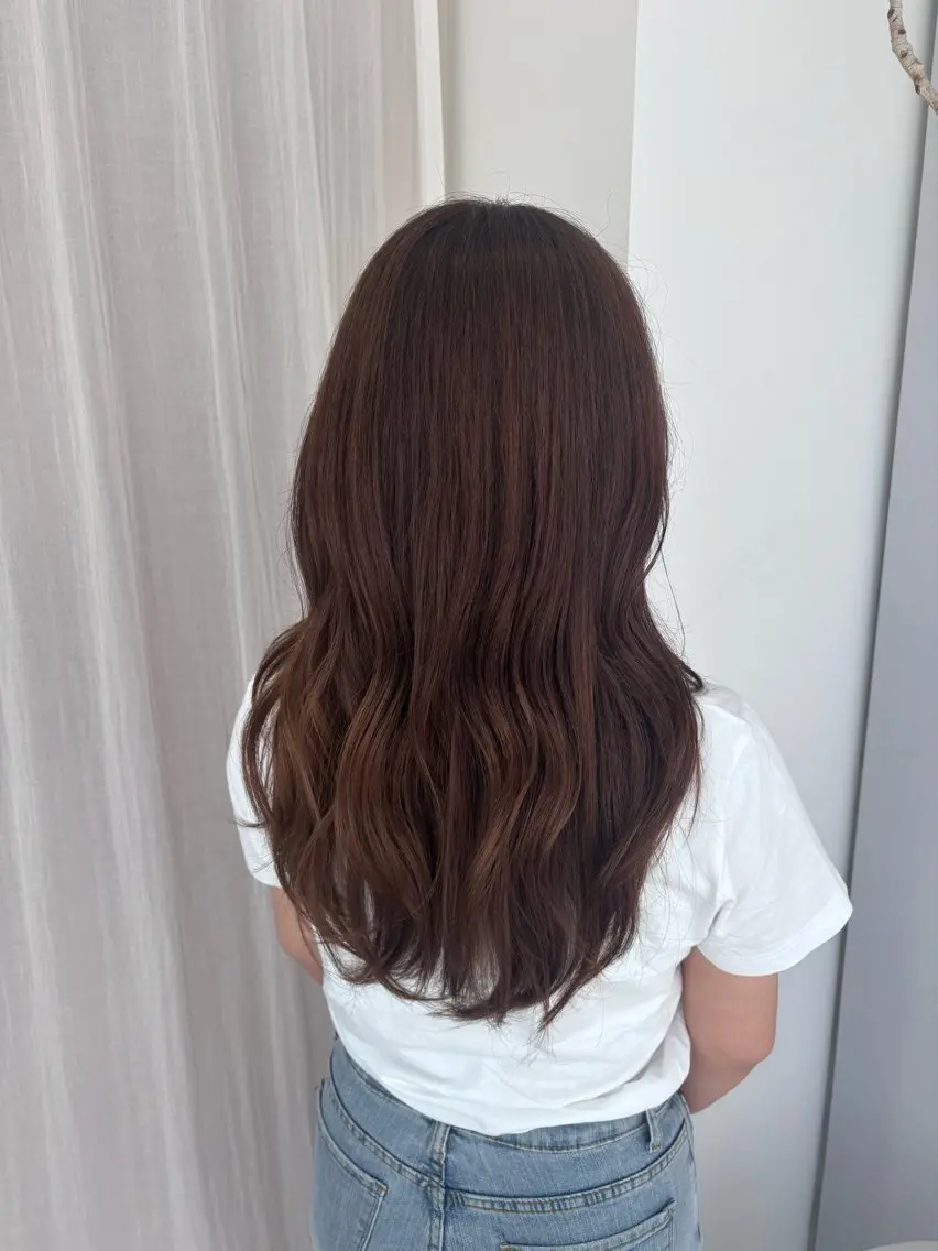 ロング ヘアカラー Rena/透明感 カラー/Wカラー🎀のヘアスタイル