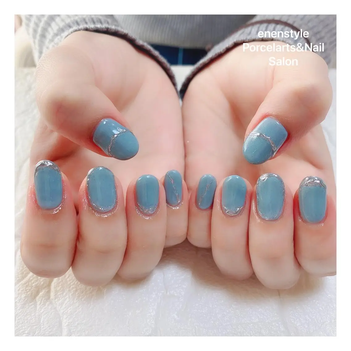 ミディアム ネイル ハンドネイル 🐾enen style 🐾のネイルデザイン