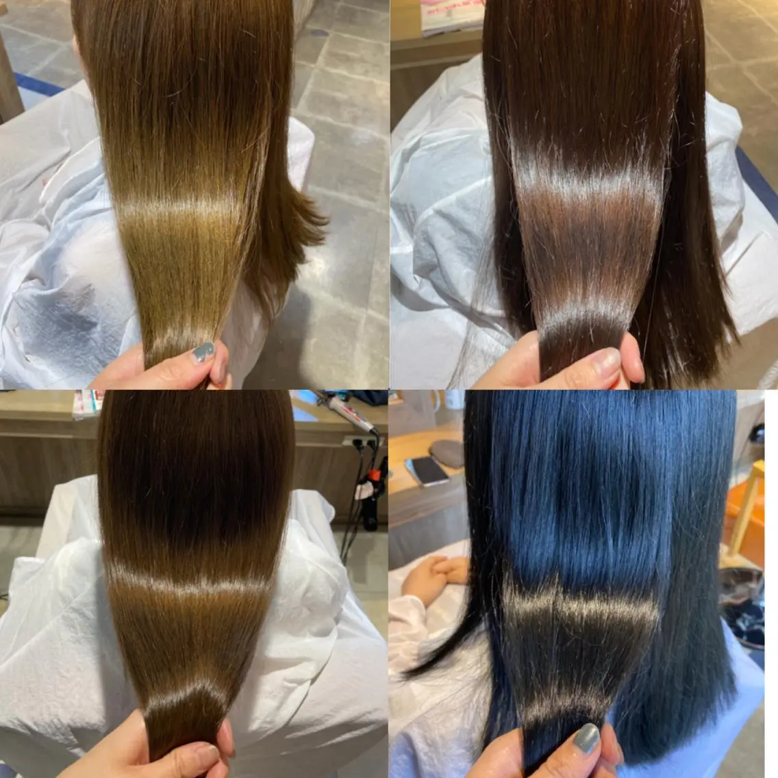 カラー 🩵盛れる顔周り/ 艶カラーemi🩵のヘアスタイル