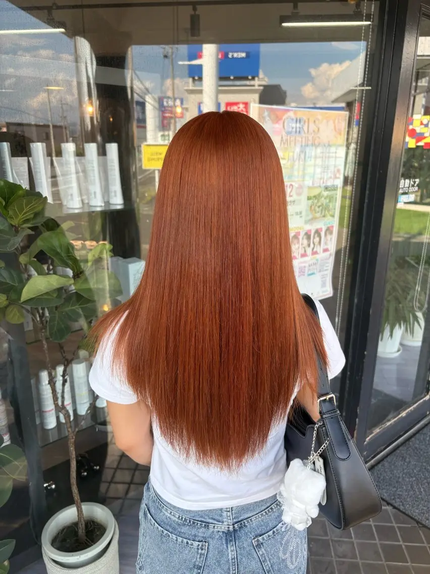 ロング ヘアカラー arika ninaのヘアスタイル