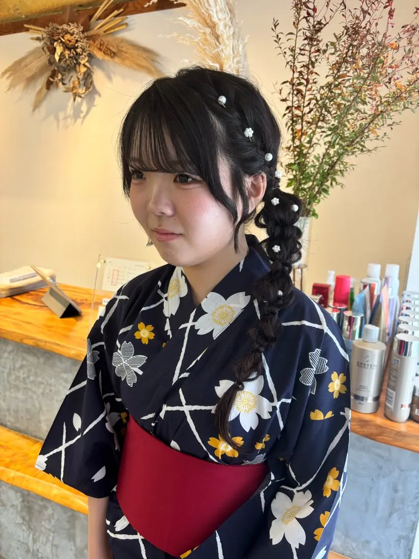 ヘアアレンジ 透明感カラー🫧 高田李胡のヘアスタイル