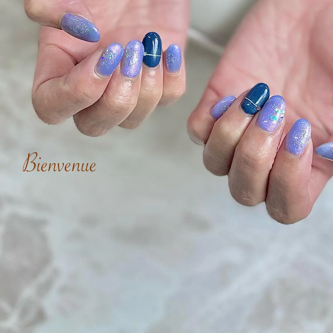 ネイル シンプルネイル Bienvenue 三原のネイルデザイン