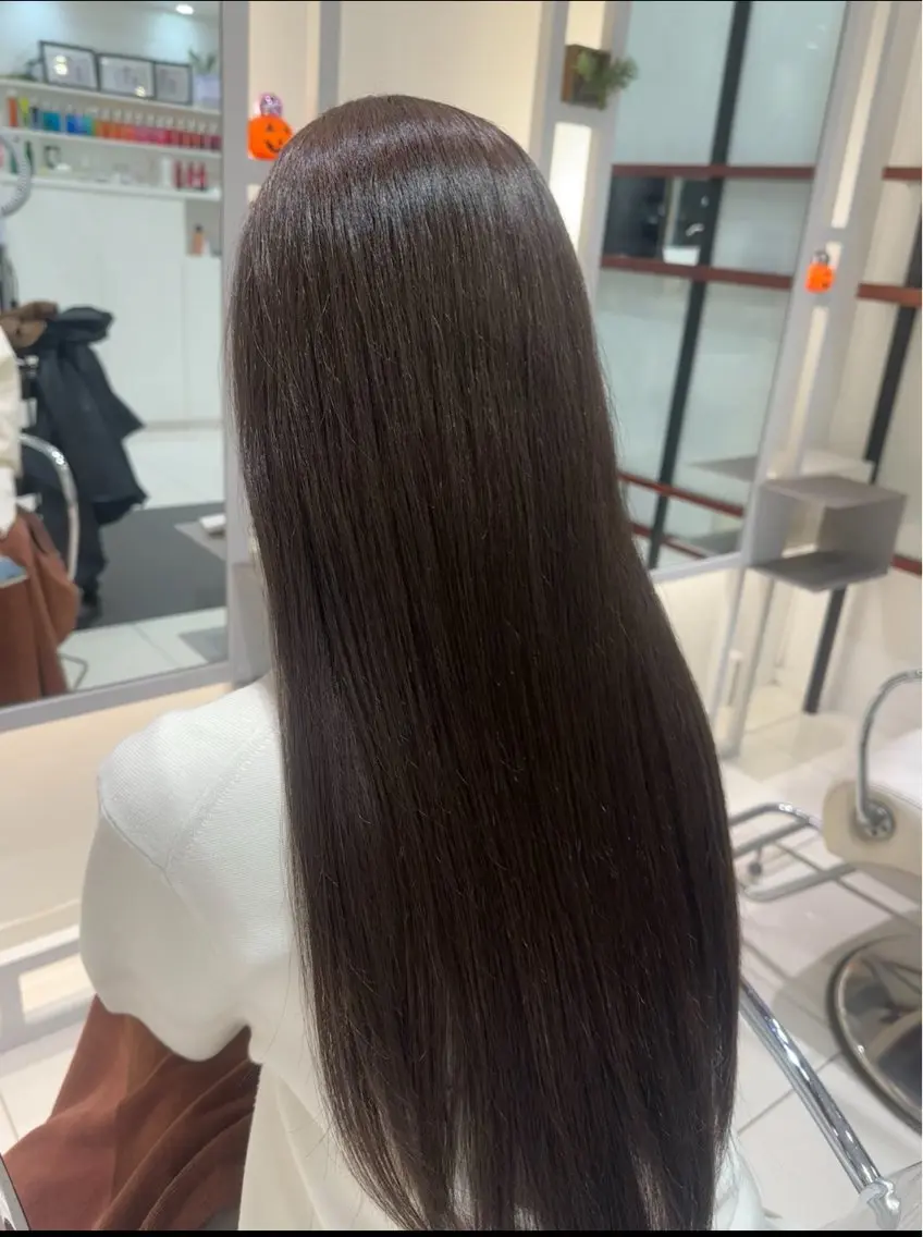ロング カラー 透明感カラー イルミナカラー カット ヘアカラー トリートメント 【潤いツヤヘア🫧】 岸野 妙波のヘアスタイル