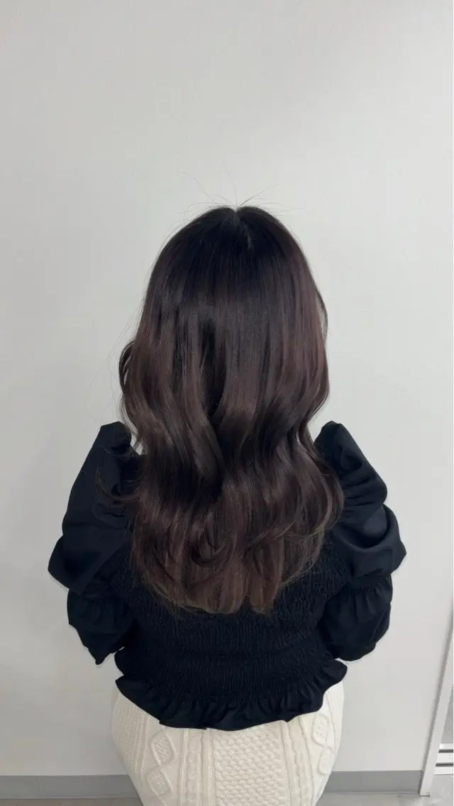セミロング カラー ヘアアレンジ くびれヘア 町田市鶴川/アシ /MANAのヘアスタイル