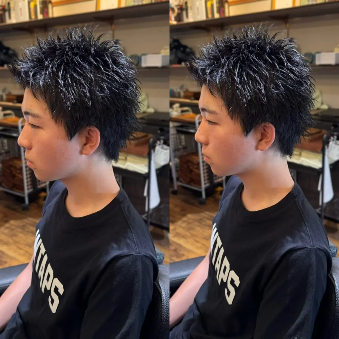 メンズ スパイキーショート 刈り上げ カット 久保 貴大のヘアスタイル