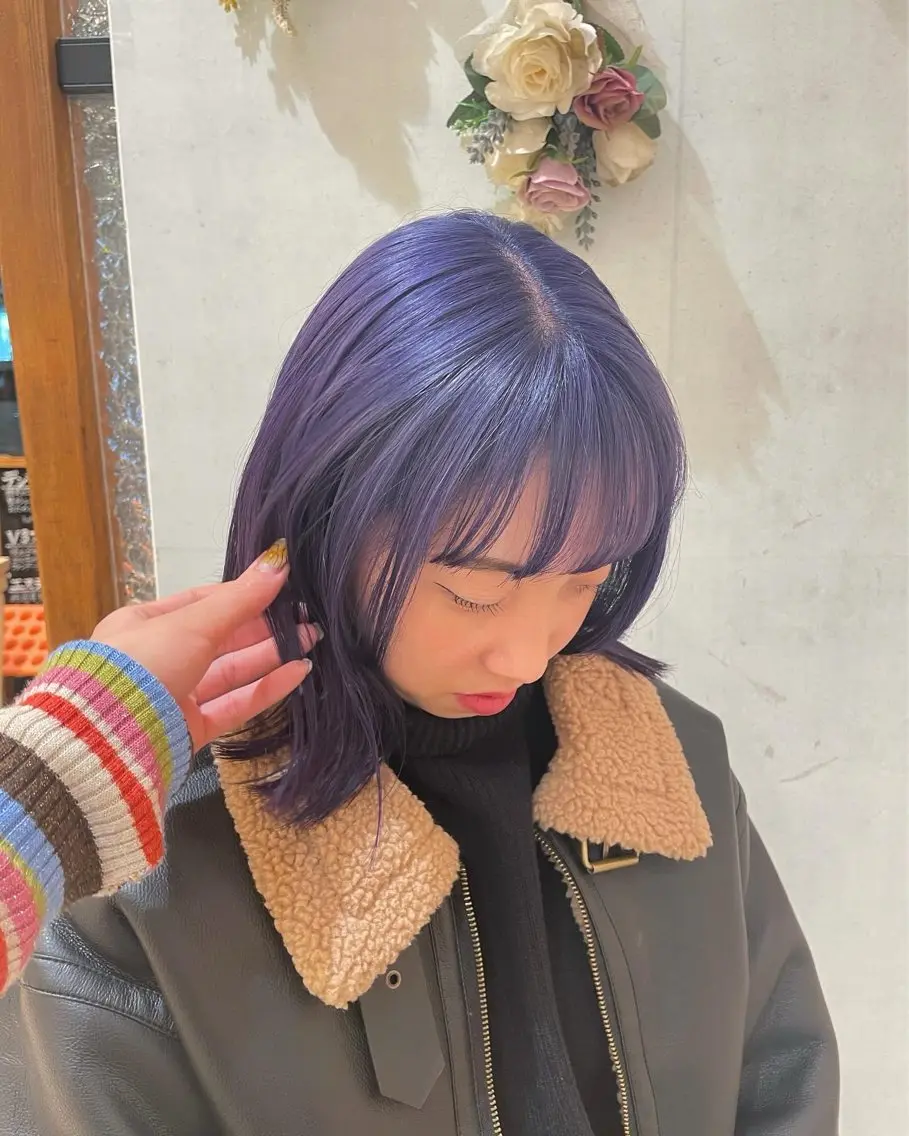 ミディアム カラー ブリーチなしダブルカ ラー🎀透明感/AOのヘアスタイル
