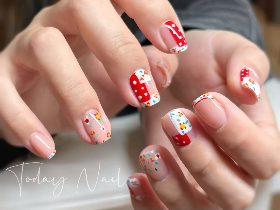 ネイル 春ネイル 夏ネイル ハンドネイル りゅうToday Nailのネイルデザイン