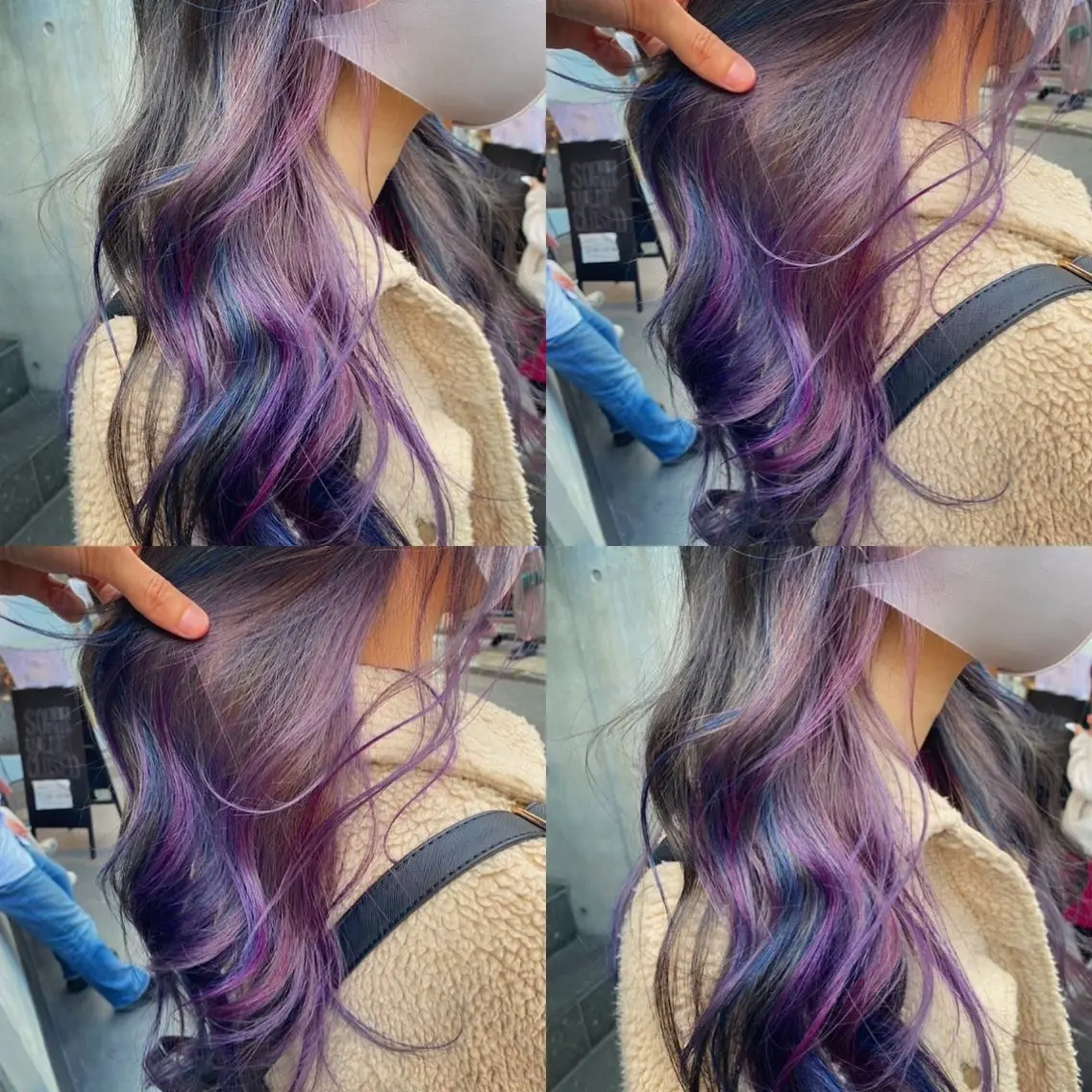 ロング カラー ブリーチ イヤリングカラー インナーカラー ユニコーンカラー カット ヘアカラー トリートメント 原宿サロン代表 デザインカラー伊藤卓のヘアスタイル