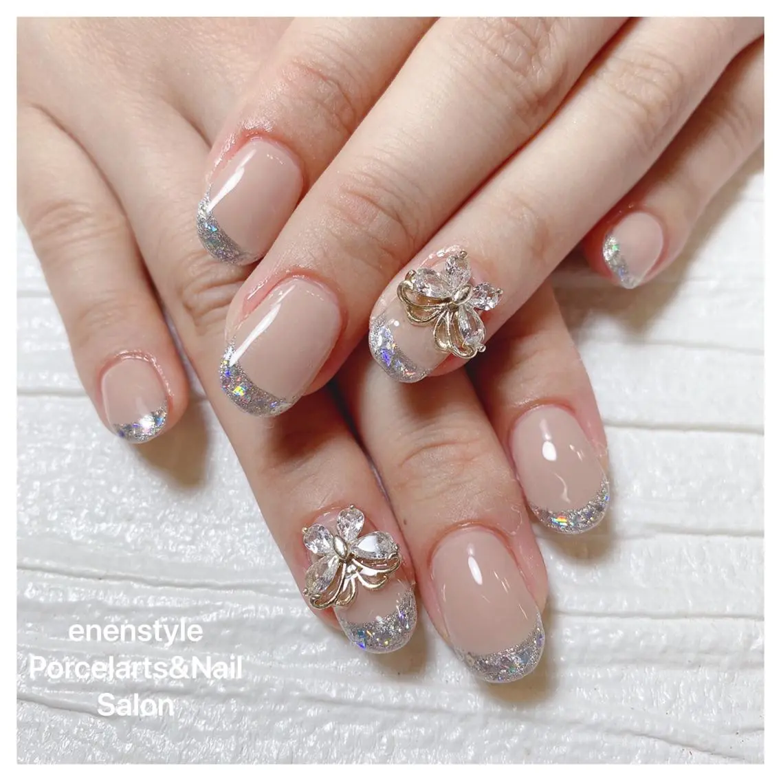 ミディアム ネイル 🐾enen style 🐾のネイルデザイン