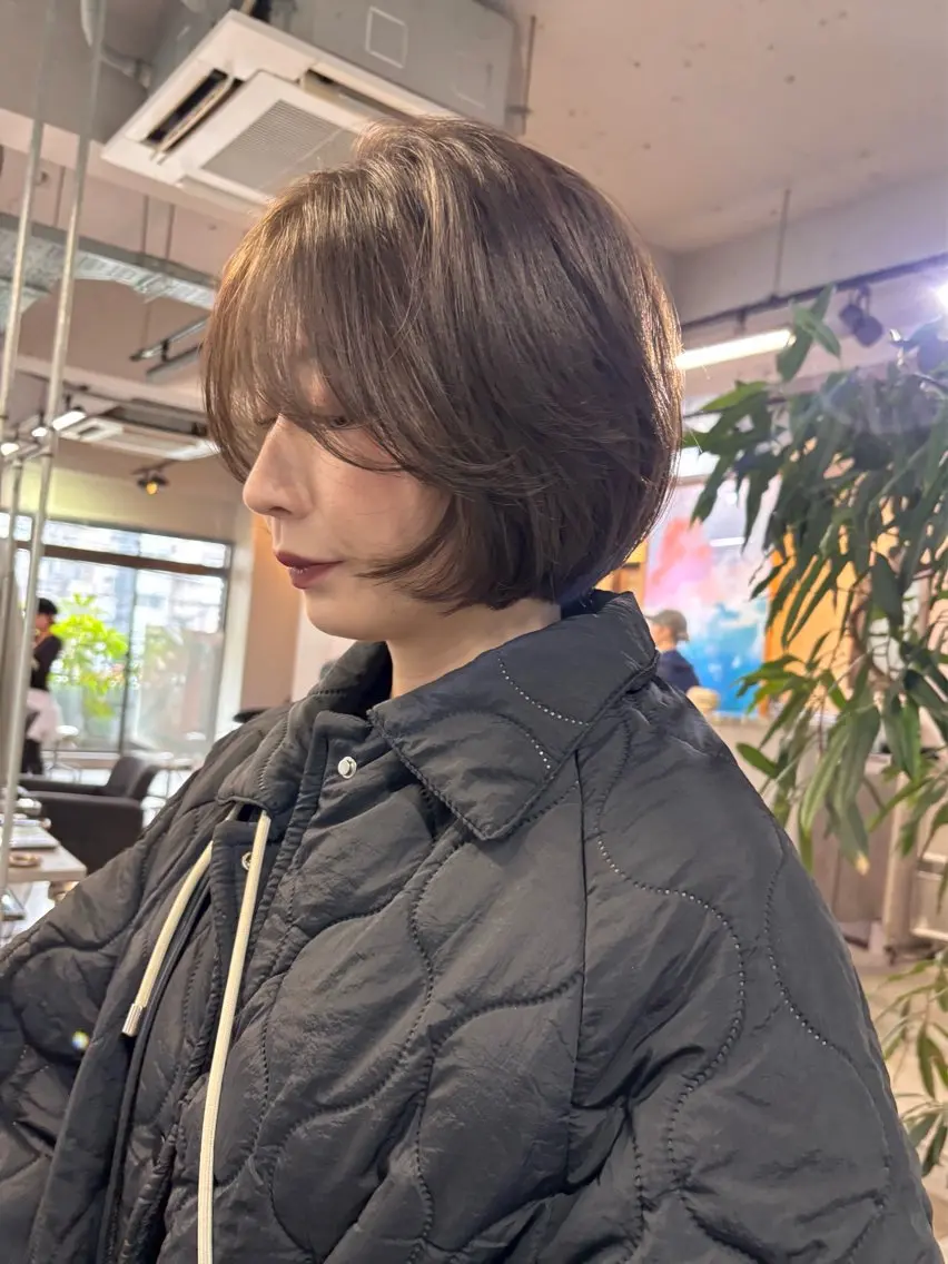 ショート カラー カット ヘアカラー ボブとパーマの達人 /美容室難民の方是非のヘアスタイル