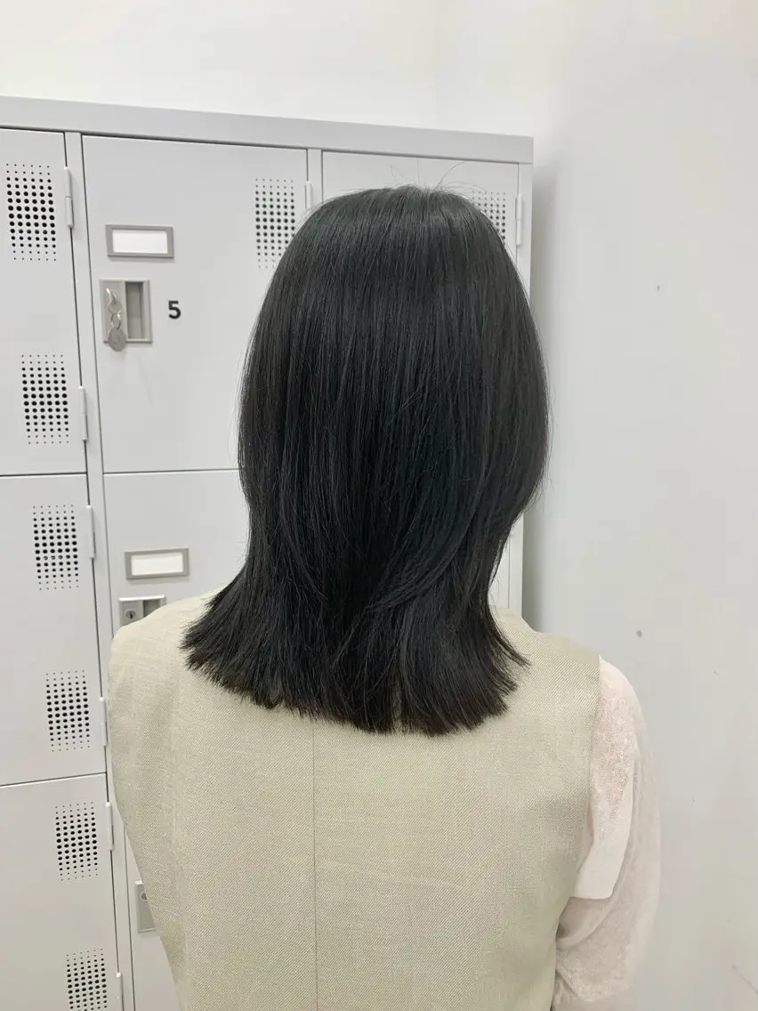 ミディアム カラー 黒髪 カット ヘアカラー ヘッドスパ 本格ヘッドスパ🌿 ×ヘア　佐藤のヘアスタイル