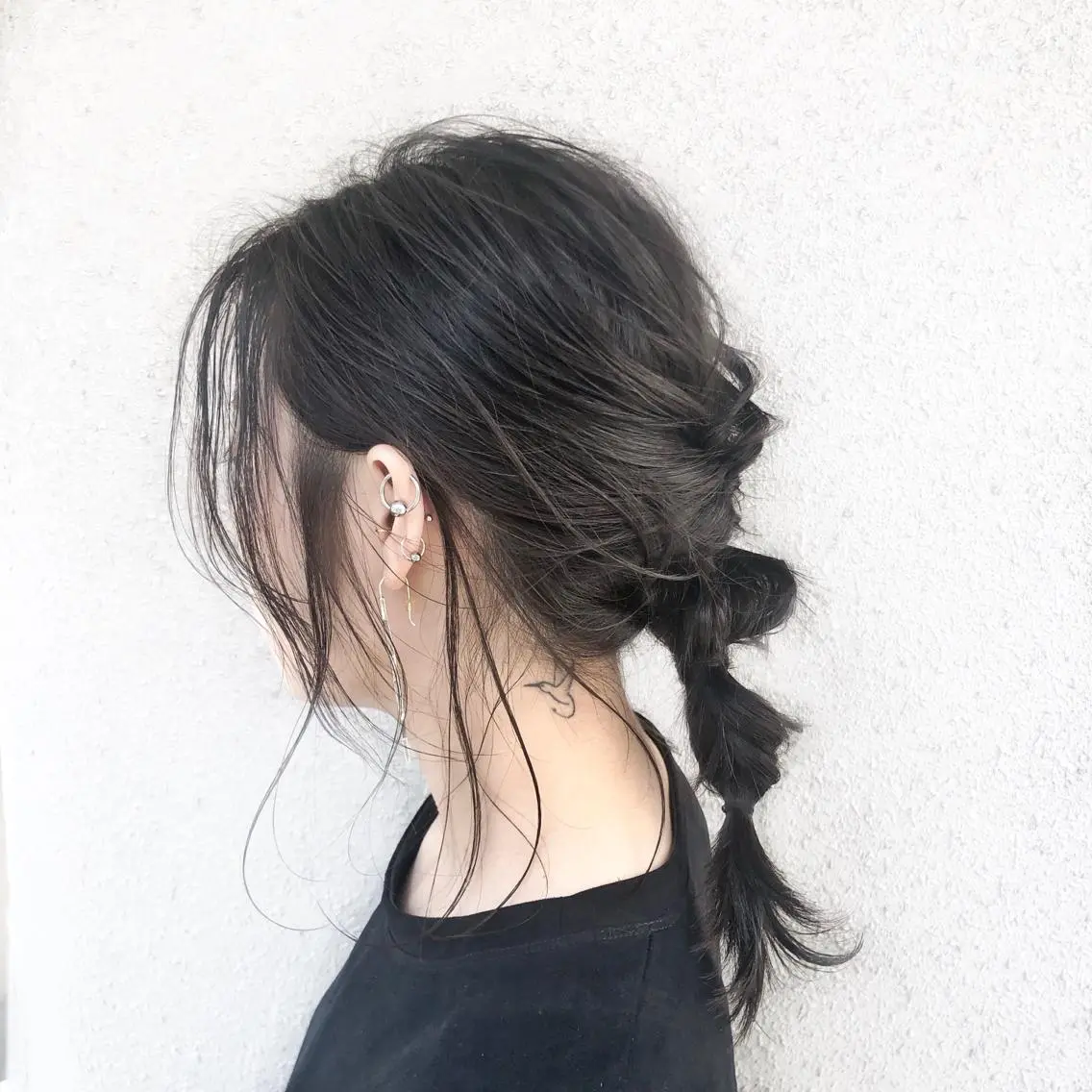 ミディアム パーマ ヘアアレンジ KONOMI スタイリストのヘアスタイル