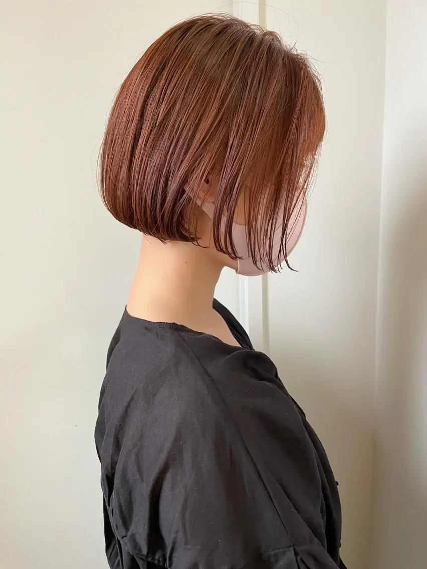 【新規】【5月29日、30日限定50%OFF】ショート、ボブカット＋透明感ダメージレスカラー＋クイックトリートメントの写真