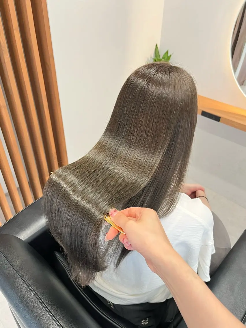 ロング 髪質改善 カット ヘアカラー トリートメント ヘッドスパ 髪質改善 永田零亜のヘアスタイル